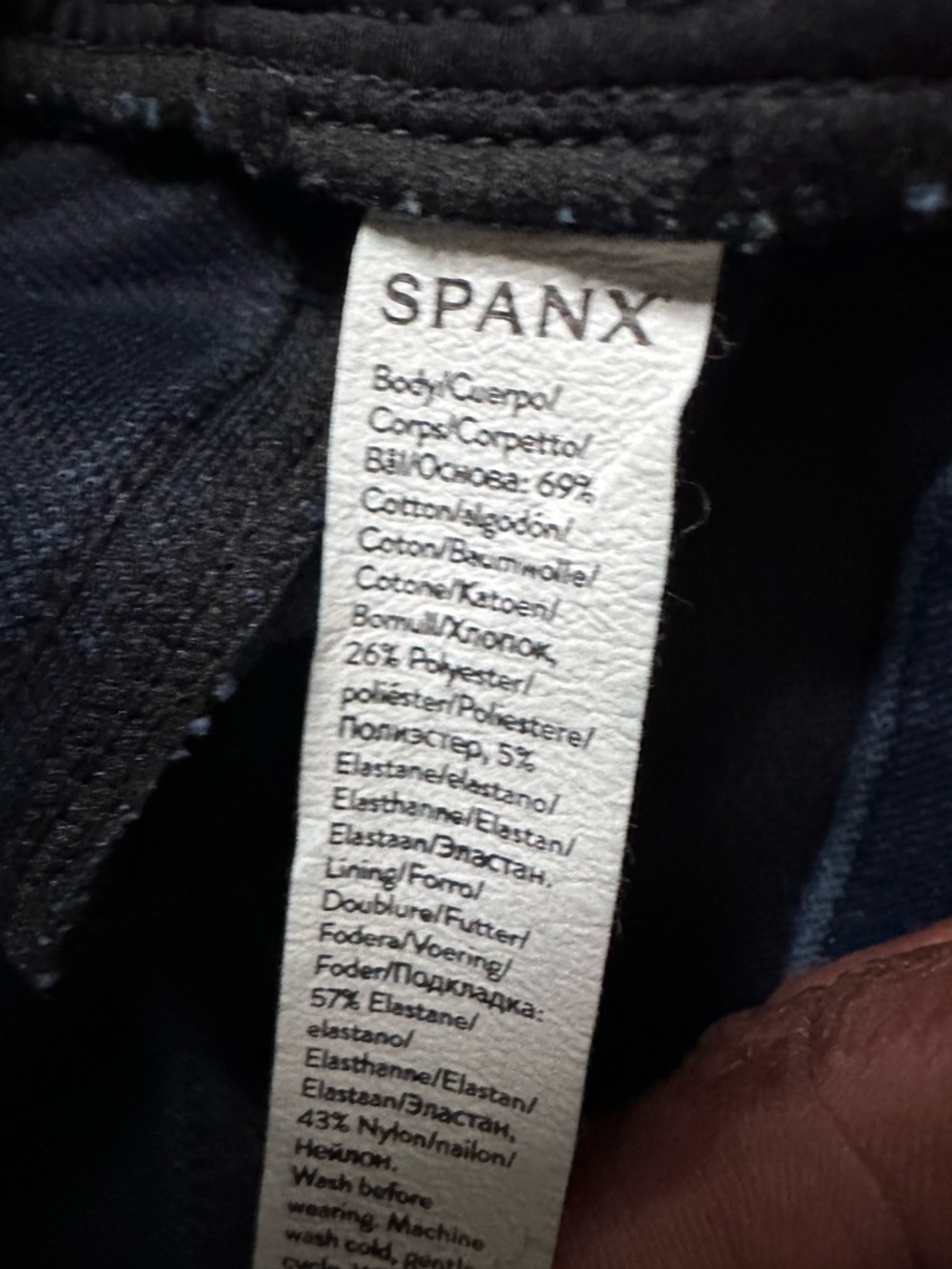 Spanx Dark Wash Pull-On Denim Leggings Jeggings Size M - Picture 5 of 7